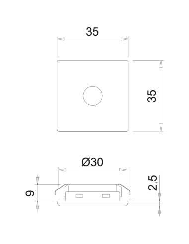 Interrupteur Touch Me 24 V OPENLINE - DOMUS