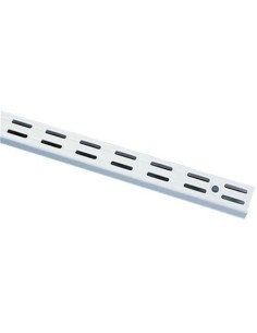 Crémaillère double perforation Laqué époxy blanc - ELEMENT SYSTEM