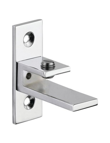 Support tablette verre à aile inégale Sans platine