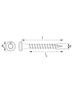 Vis tête fraisée Torx pour connecteurs Revêtement impreg® - SIMPSON