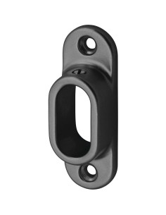 Support d'extrémité à visser pour tube de penderie ovale 30 x 14 mm 2