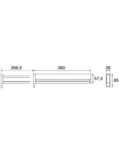 Porte-cintres coulissant CONFALONIERI 2