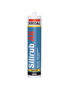Mastic sanitaire acétique Silirub AS Cartouche - SOUDAL 2